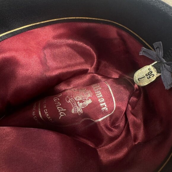 Vintage Biltmore Panda Dry Bone Size 7 Tan Beige Canadian Feather Woven Hat - Picture 7 of 9